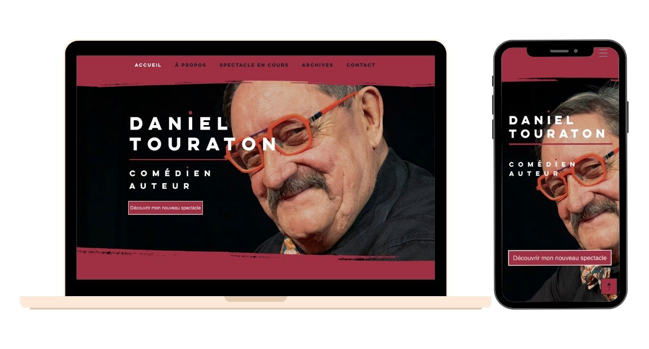Site Daniel Touraton - desktop