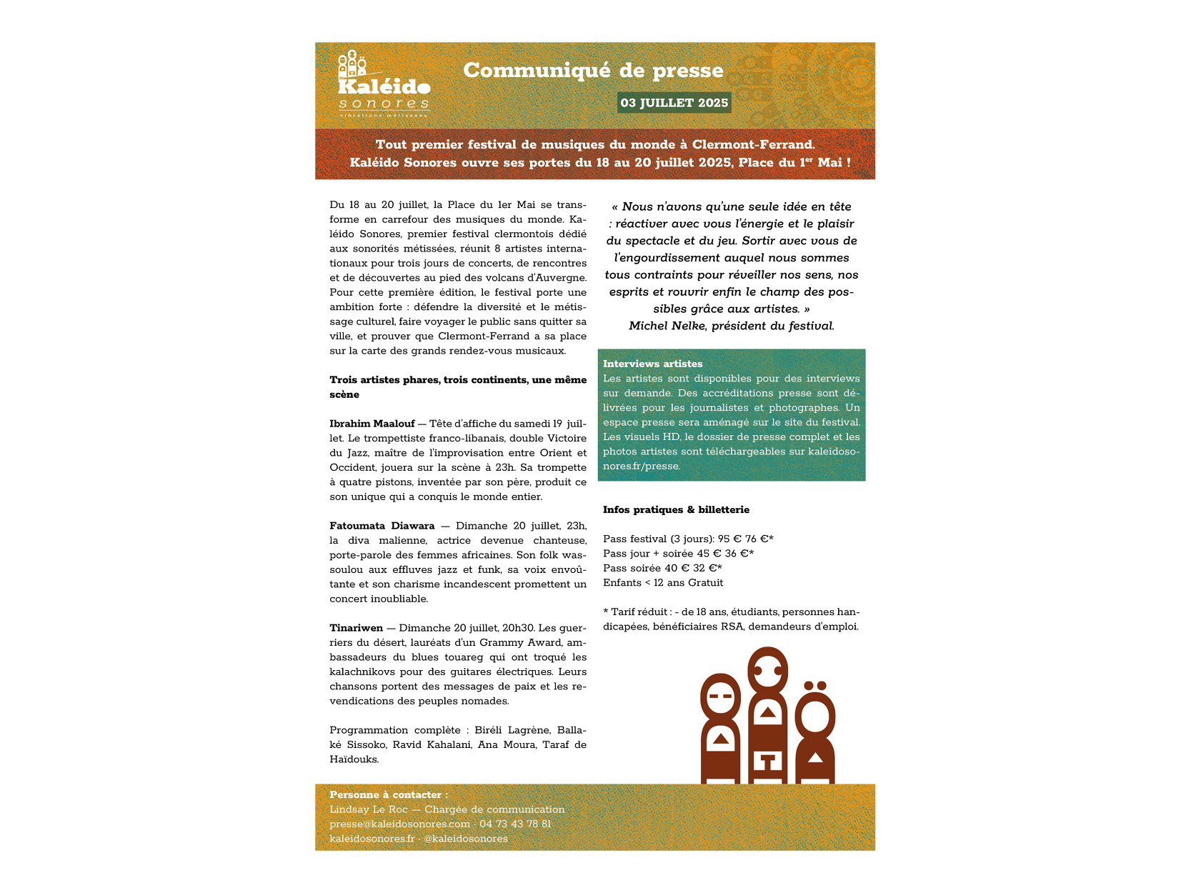 Communiqué de presse